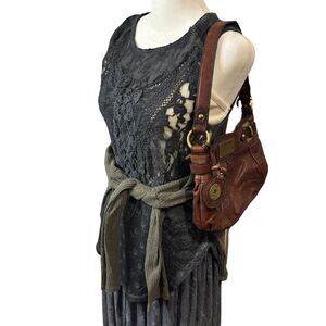 Free People Lace Tank Top Black Size S